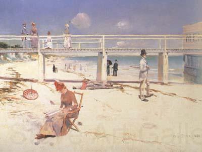 Charles conder A Holiday at Mentone Norge oil painting art